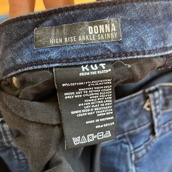 Kut from the Cloth Donna High Rise Ankle Skinny Jean - Picture 6 of 7